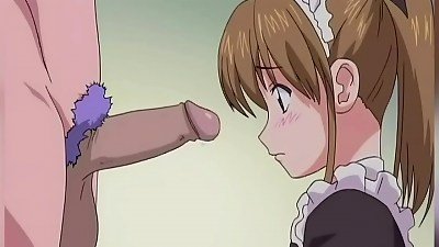 Pretty maid teases her bud and labia with a cucumber - anime porn Uncensored
