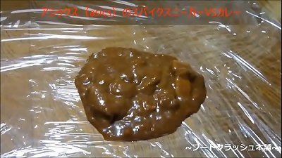 ã€fetishã€‘Japanese lady food crush with Knee high socks asics spike shoes Sneaker&period;