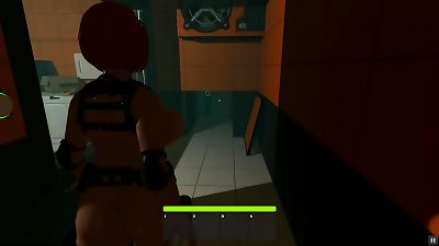 Haydee II [PornPlay hentai game] Ep.1 nude ginger-haired android chick wandering in the maze