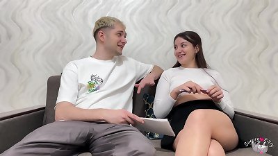 Step sis Came Home From college and Asked Step brother to Help with Homework But He Want hand job For It!!