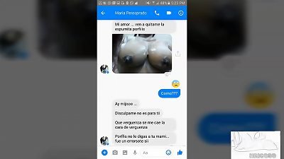 Mi tia politica manda por mistake foto en talk messenger