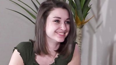 vigorous Andrew smashes Kim non-stop Until He glazes Her chest With His jizz