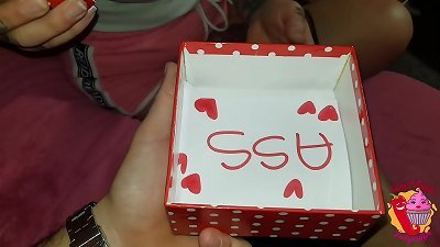 On Valentine's Day nerdy teenager dump with anal invasion and oral job