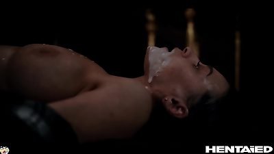 Real Life anime porn - Josephine Jackson is viciously fucked and destroyed by Alien Monster