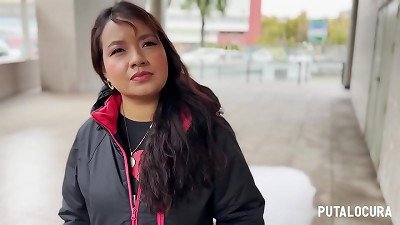 PutaLocura - Colombian chubby Aneko is caught by Torbe and guzzles his crap