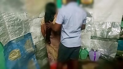 Indian Village student with Indian aunty hook-up hardcore