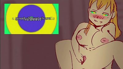 anime woman Streamer Gets mesmerized By Coil mental domination video