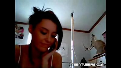 teenager stroking with bf on the Phone