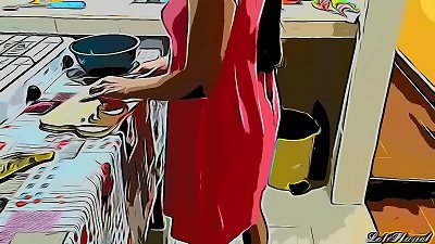 Uncle Takes Advantage of His Niece While Cooking Alone at Home Part 1 - comic Version