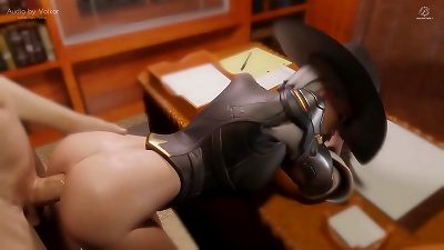 Overwatch Ashe 2 SFM & Blender 3d hentai porn Compilation