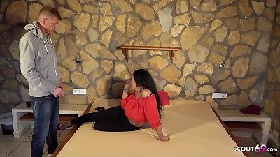 German mother Zara Mendez tempt her brother-in-law to cheating poke