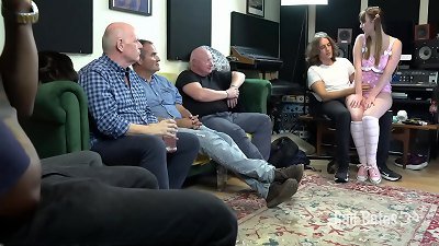 multiracial age gap gangbang with multiple splooge pies - Preview