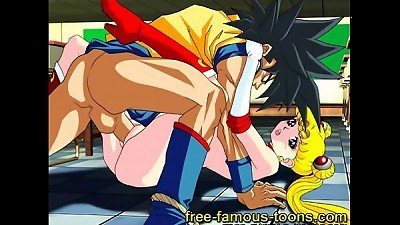 Sailormoon and Dragonball lovemaking