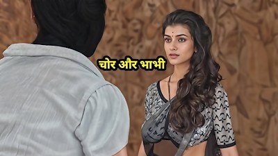 The Criminal Caught the Desi Bhabhi fingering Her coochie and Then nailed Her