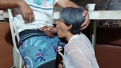 I can't stop throating your cock, I enjoy it.