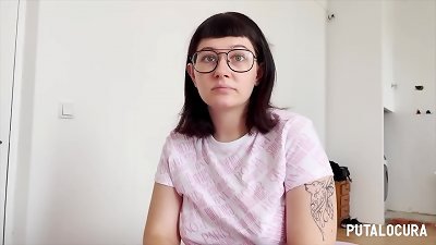 PutaLocura - The pretty youthfull girl Meraki railing Torbe's schlong and guzzling cum