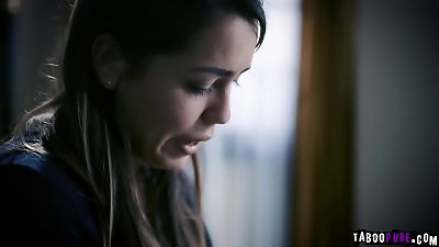 virgin teenager babe Alina Lopez made a confession to a kinky bishop and completed up fucking with him.