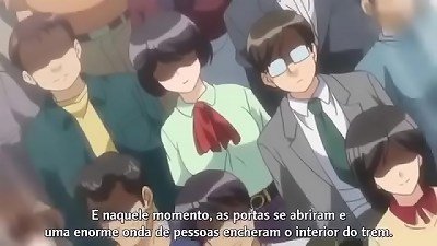 pummeling with super hot and big-boobed breezies on the train