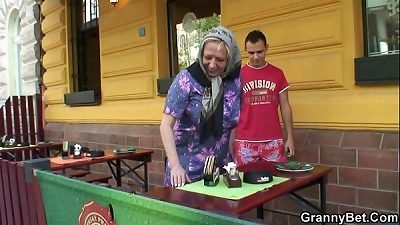 ample fun bags granny nailed stiff