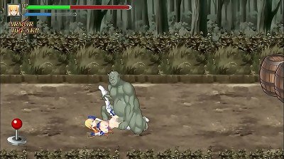 Pretty blondie warrior in orgy with monsters men in veteran of ogre buster fresh hentai gameplay
