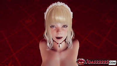 super-naughty Christmas blond 3d anime porn Featuring rectal ass-plug - large Tits, Festive fuckbox Fingering, and humid cuni comics