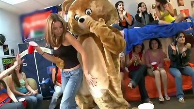 DANCING grizzly - What Happens When male Strippers intrude A dorm Room? Find Out!