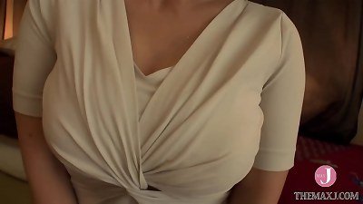 50-Year-Old Bursting melons Married Woman, Mitsuko, Has a young Man's Nakadashi Make Her old cooter Fire Up and She bellows and Comes! - Intro