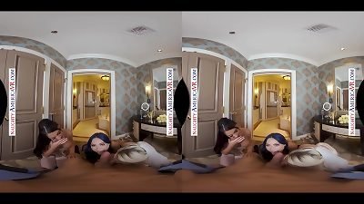 wild America - Kit Mercer is getting married and her bridesmaids, Eve Marlowe & Gianna Grey, surprise her with one last rail on a phat dick together