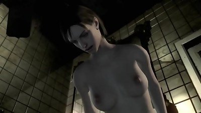 Resident Evil  - Jill Valentine bare mod gameplay