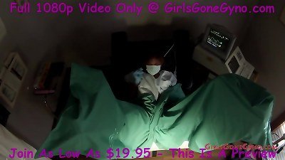 Latina becomes human guinea pig for electric vibration research by doctor Tampa at GirlsGoneGyno.com