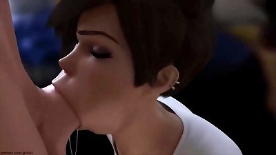 Overwatch Tracer 16 SFM & Blender 3d anime porn pornography Compilation
