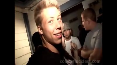 college teen pummeling lollipop in reverse