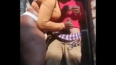 South Africa youthful doll providing elder guy blow job