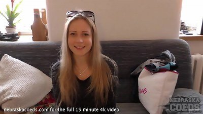 20yo kima does her first time video super hot tiny ash-blonde spinner