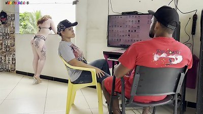 HE LEFT ME ALONE AT HOME WITH MY pal ROLUDO AND I DIDN'T EVEN ASK FOR TIME AND I WENT RIGHT AWAY TO GIVE IT TO HIM