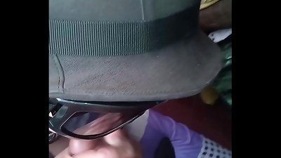 Soldier blowing his commander's man meat