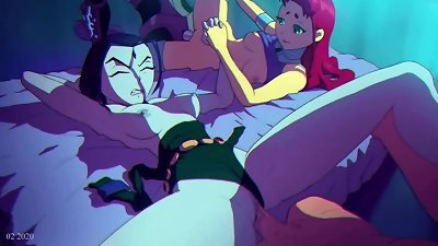 Raven gigantic tits hentai cartoon compilation