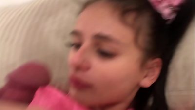 stepsister lay down to rest and I already put my man rod in her tiny caboose