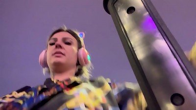 I got really wet at the gym and started taking my clothes off!