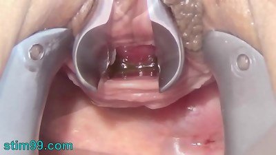 masturbate Peehole with Toothbrush and Chain into Urethra