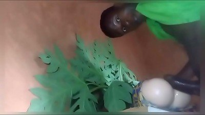 Cowgirl arse & ebony nail rock-hard shaft porn