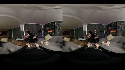 Halloween threesome with Her best buddy and a Vampire