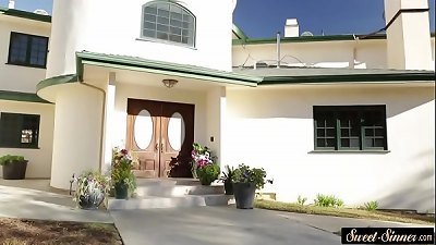 fashionable milf orally pleasured by her stepson