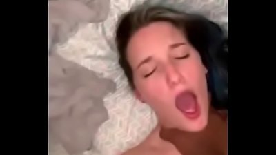 Blue Haired college teen stretches legs For big black cock