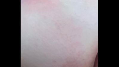 My friend gives me orders on how to caress myself and finishes up cracking my ass in the backyard of his house