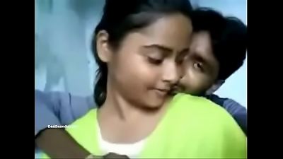steaming Desi college lady kissing With paramour and boob Press (new)