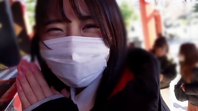 [Amateur Porn] A very lovely lady schoolgirl who skipped college and came to witness me... She's a real cutie...