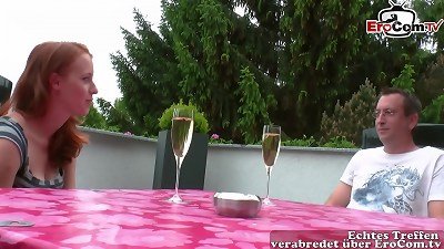 german youthful real couple make first time porn with love