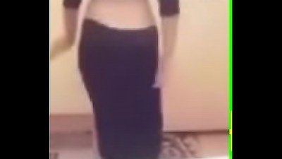 mischievous female dancing for my wank and cum with long skirt