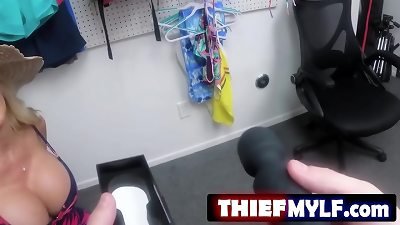 ThiefMYLF.com - Victoria Lobov is brought in by youthful loss prevention officer Tyler Cruise, who claims Victoria was seen putting merchandise in her purse.